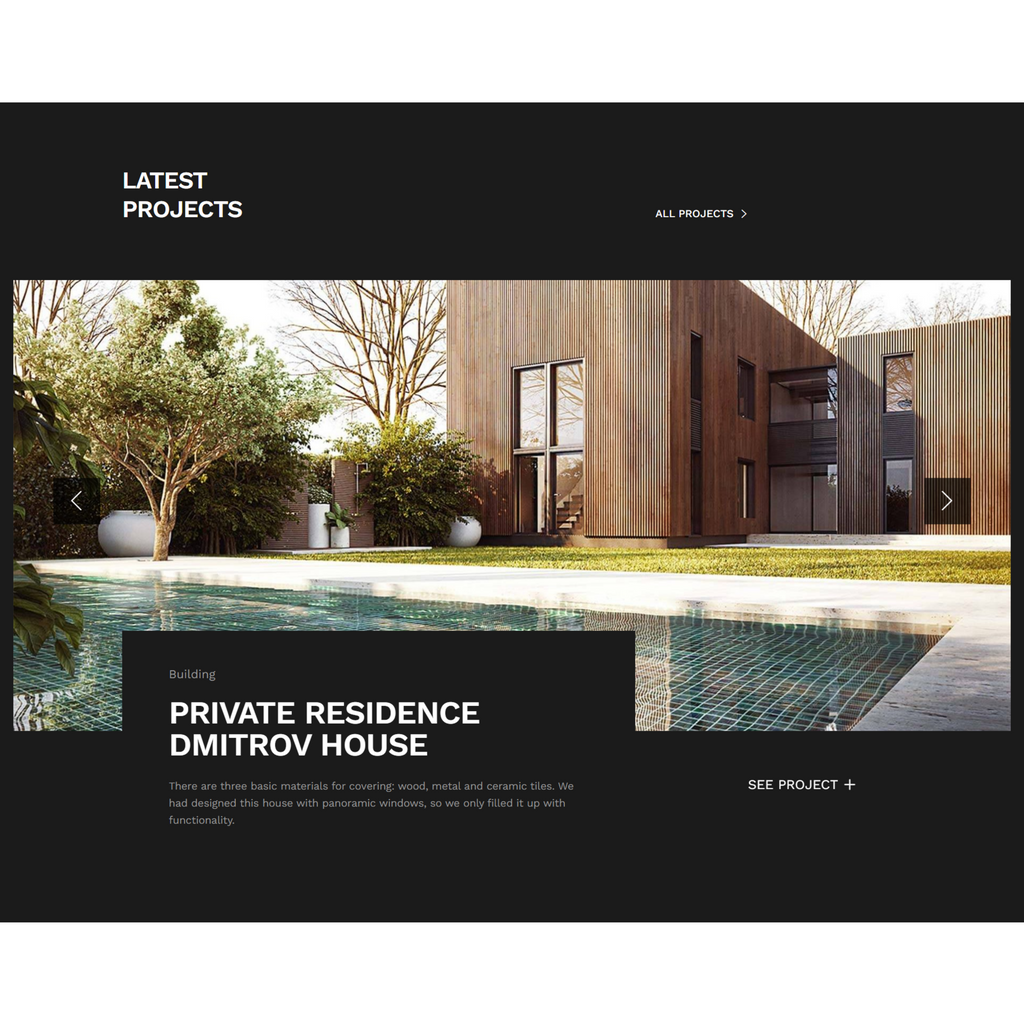 Large Architecture & Interior Design WordPress Responsive Website