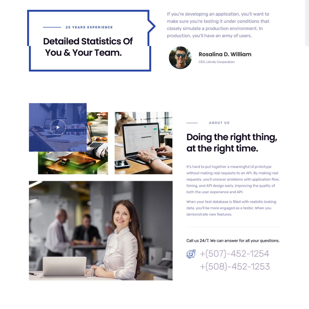 Growing Business Responsive  WordPress Website