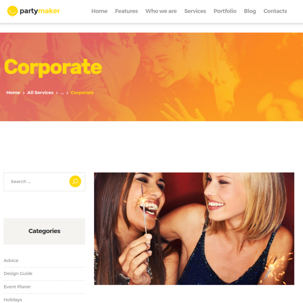 Event Planner & Wedding Agency WordPress Website