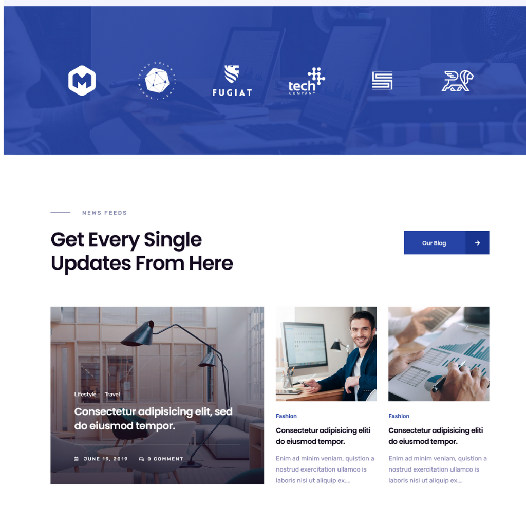 Growing Business Responsive  WordPress Website