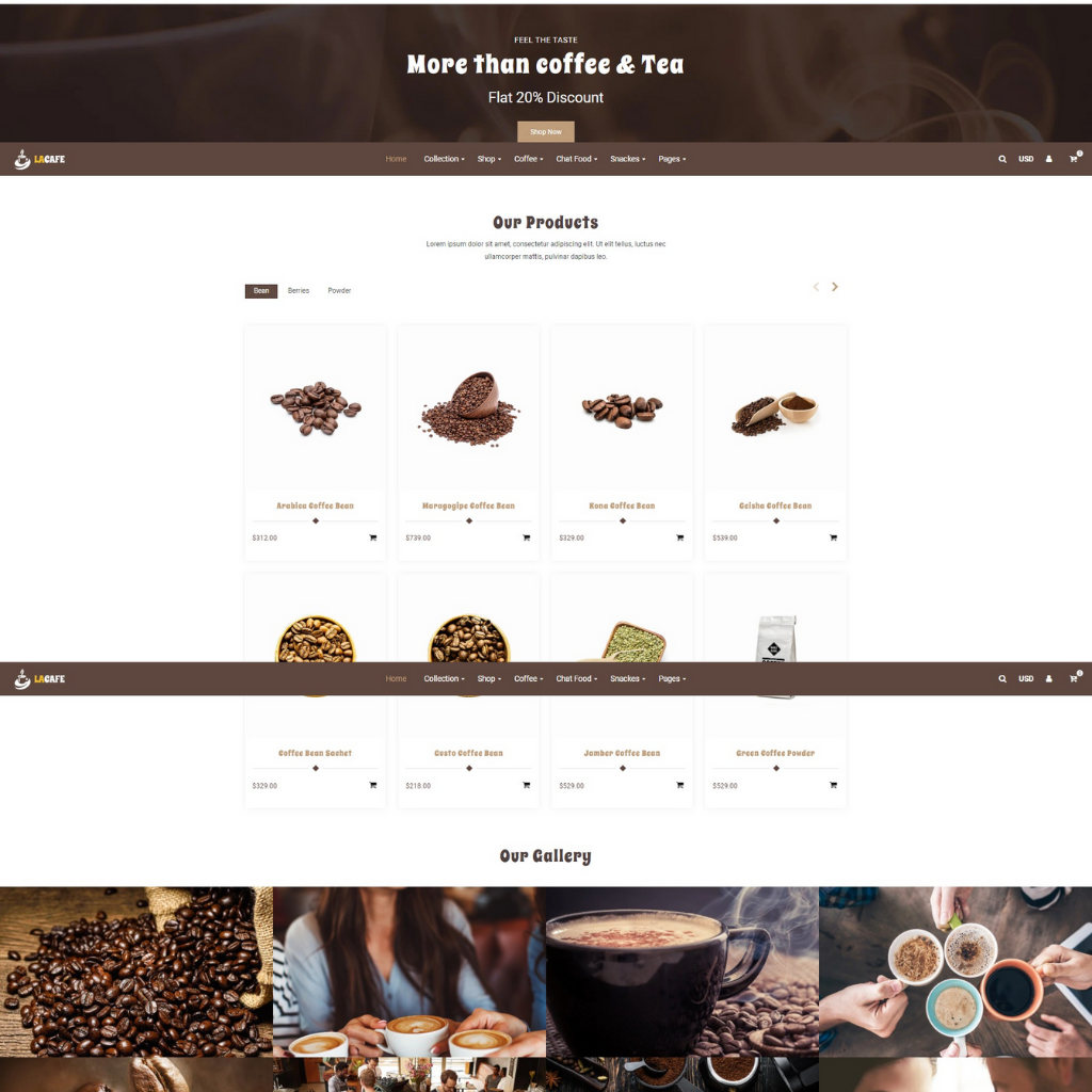 Coefee  -  Shopify Shopping Website