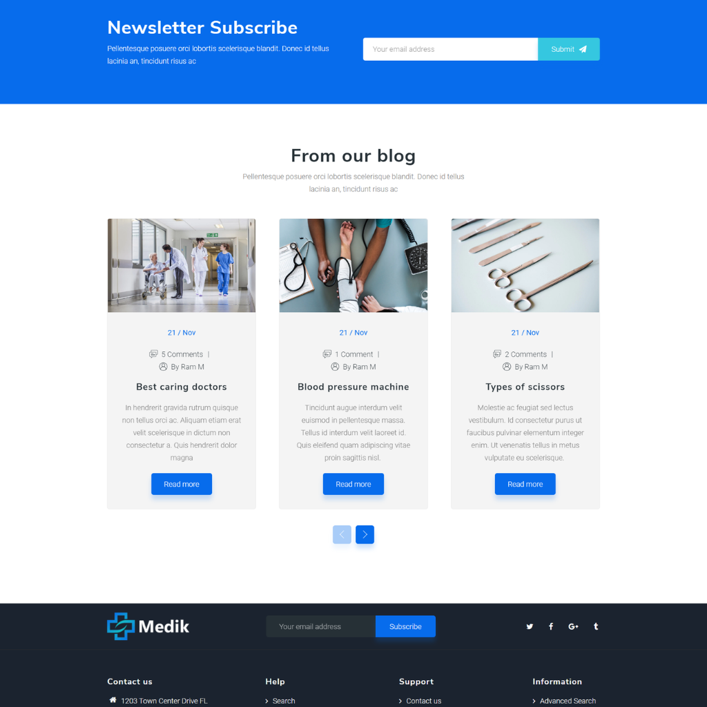 Medical First Aid Kit Shopify Shopping Website