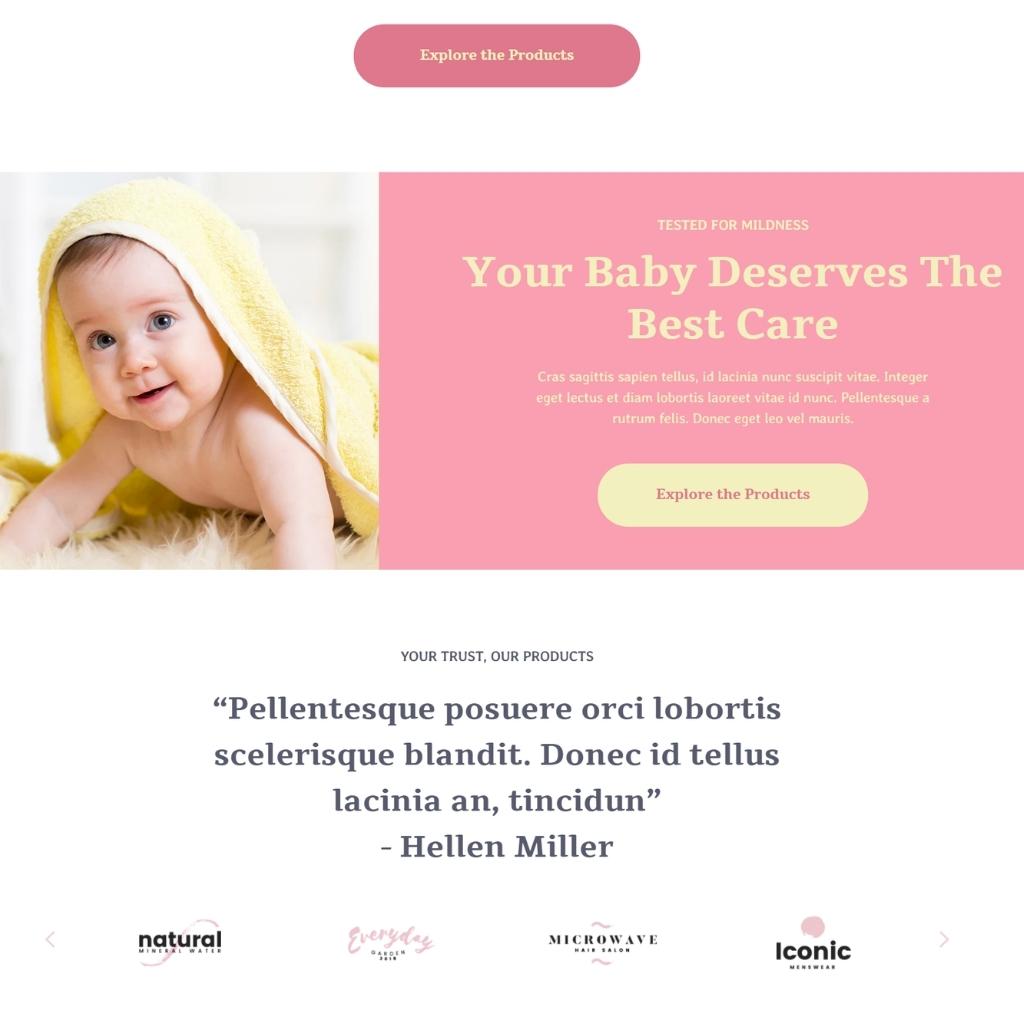 Baby Shop Shopify Shopping Website