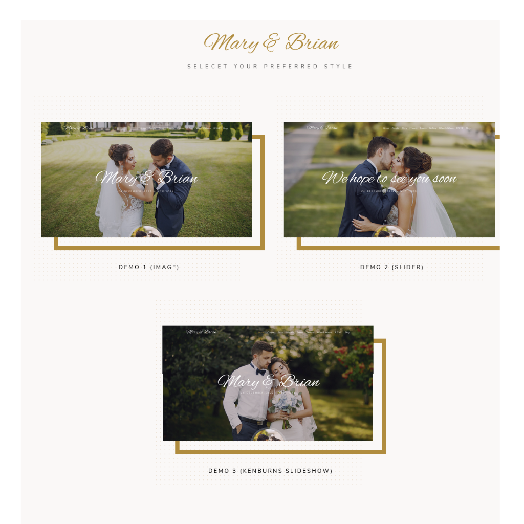 Wedding Style WordPress Responsive Website