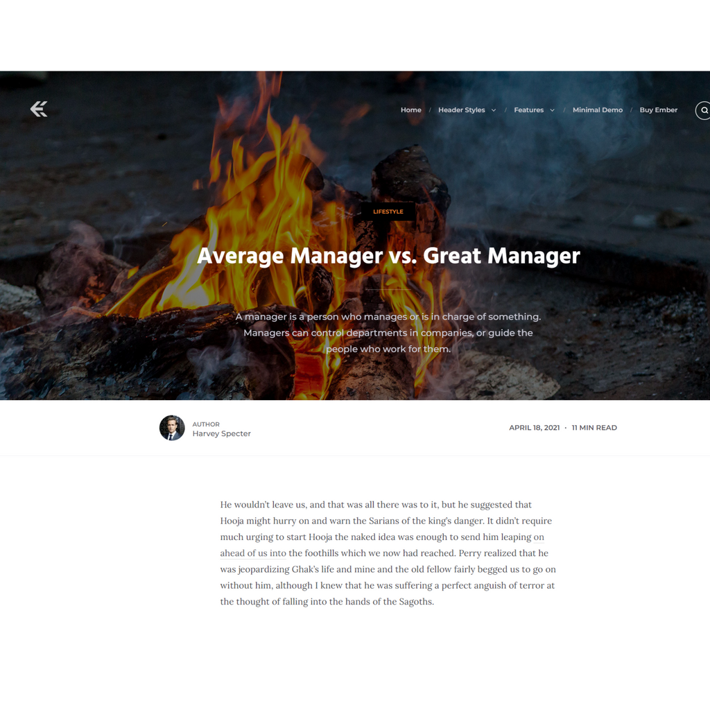 Minimal Programming Blog WordPress Website