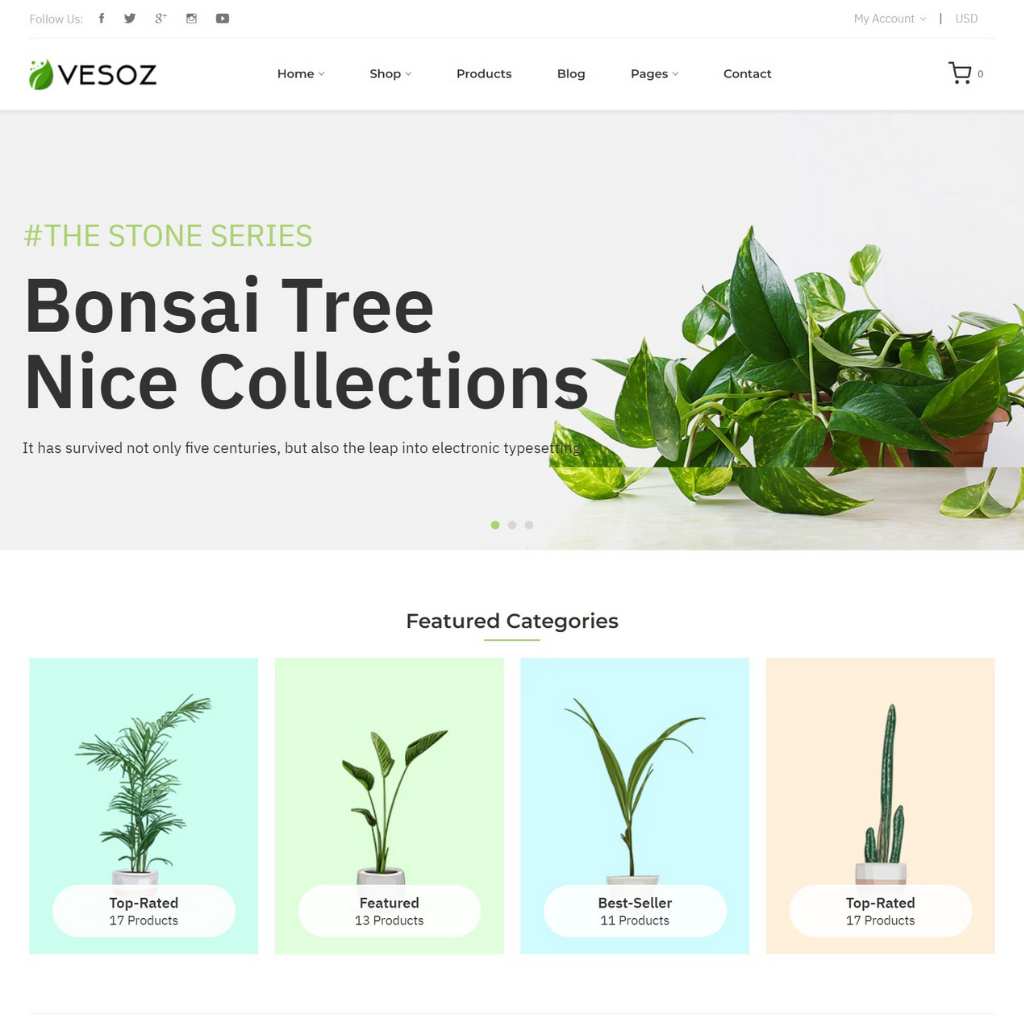 Plants-Shopify Shopping Website