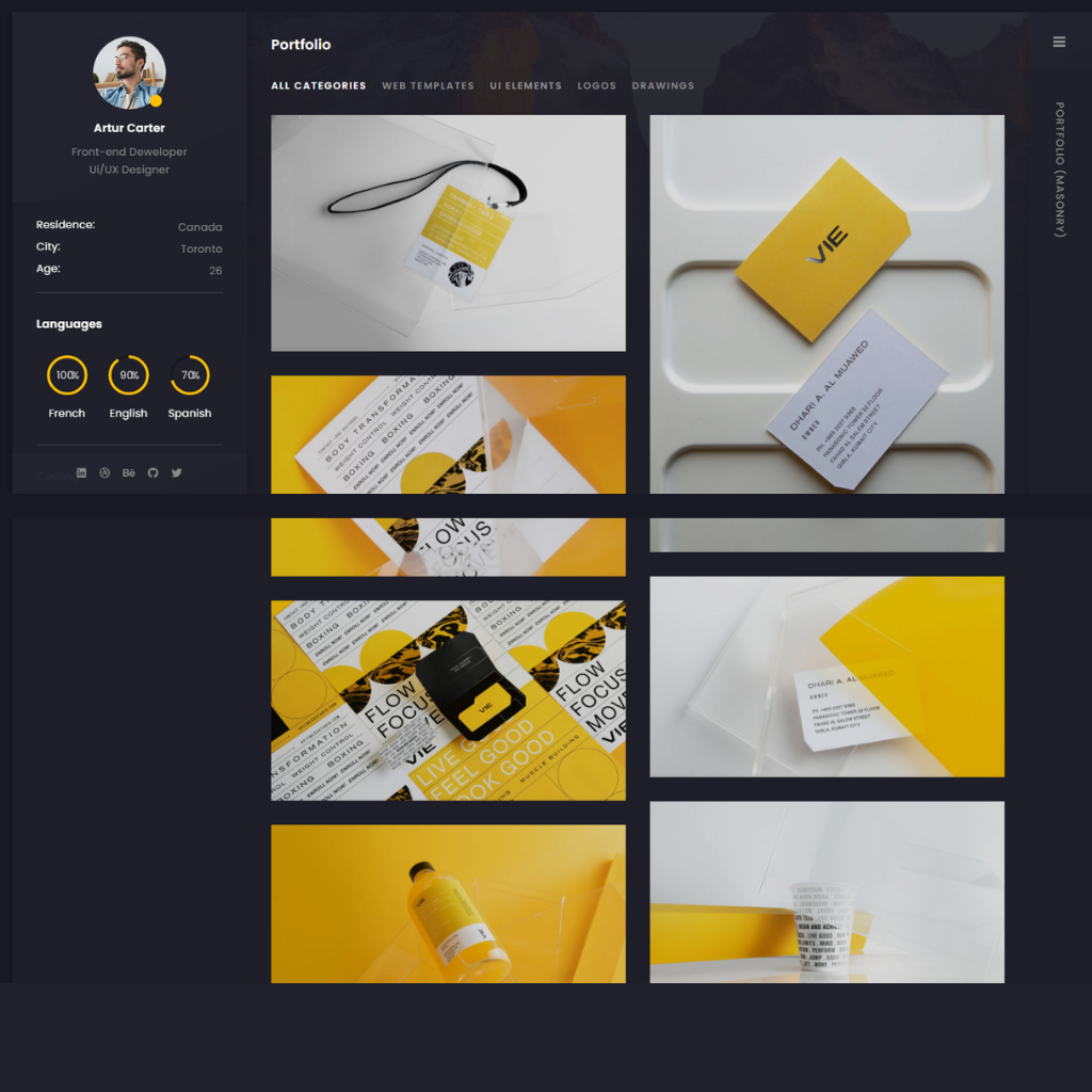 Web Portfolio WordPress Responsive Website