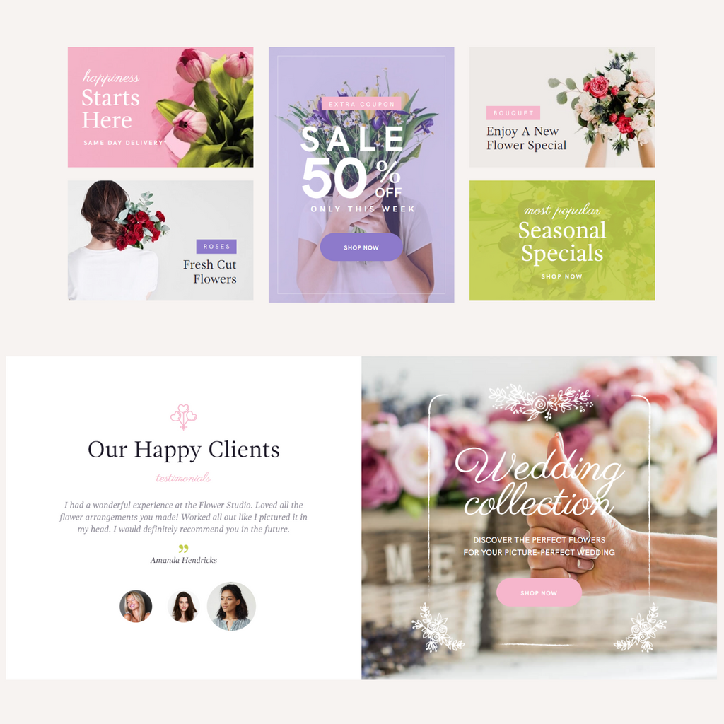 Floral Studio WordPress Responsive Website