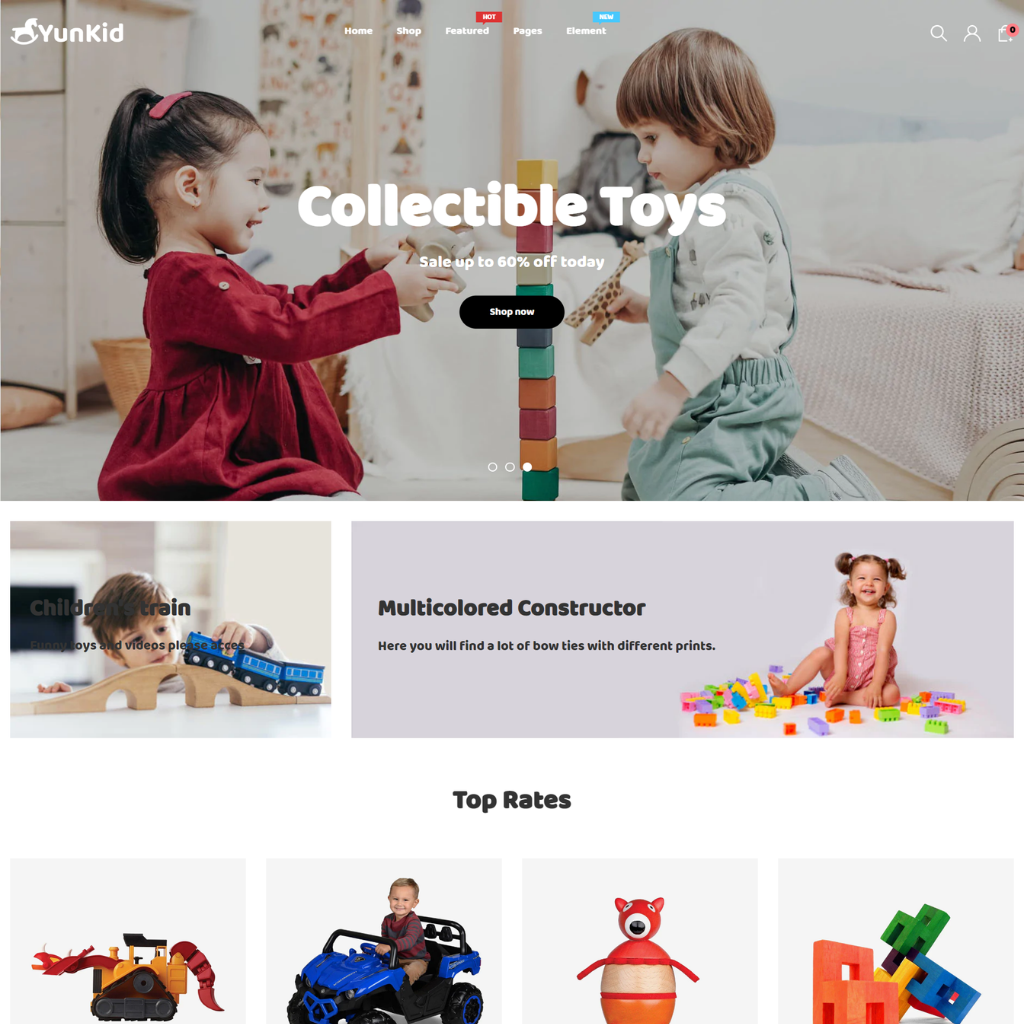 Kids Toys Store Responsive Shopify Website