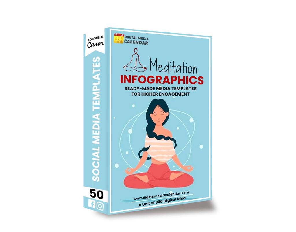 30 Ultimate Meditation Social Media Posts Canva Templates
