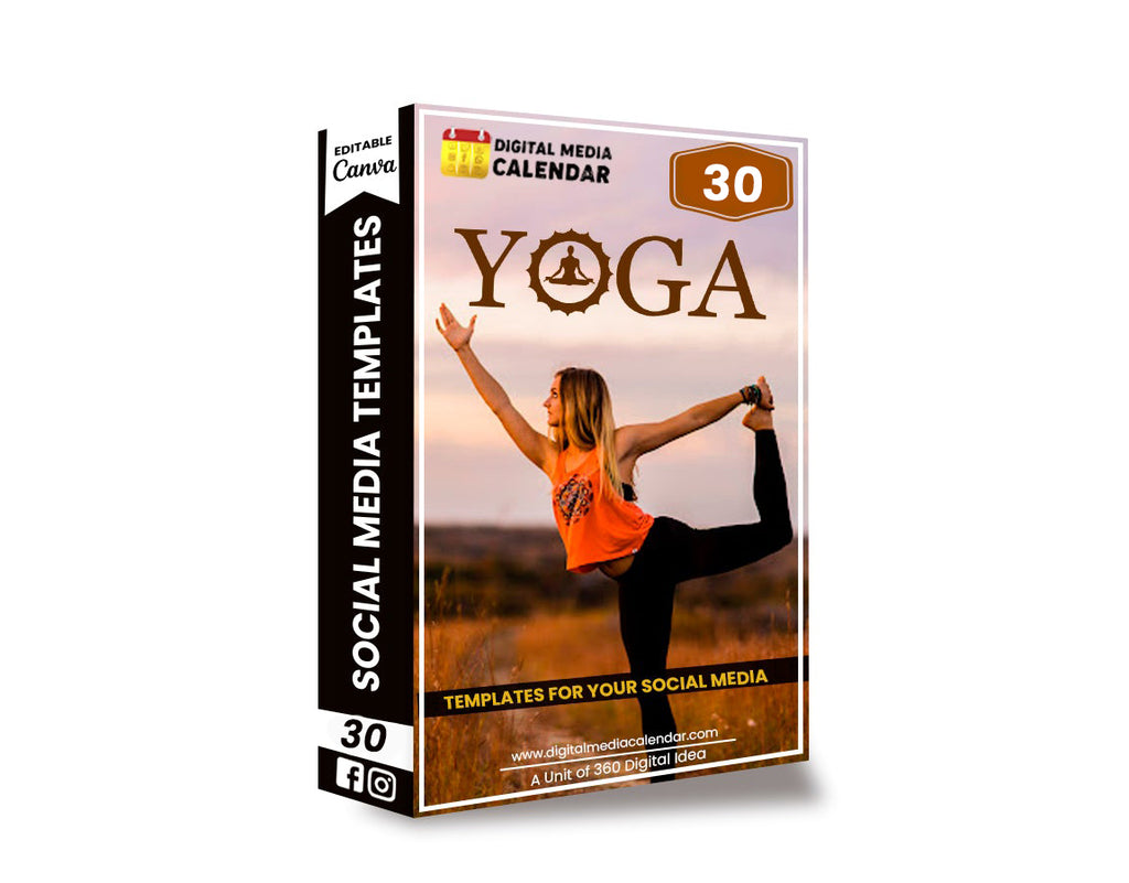 30 Ultimate Yoga Social Media Posts Canva Templates
