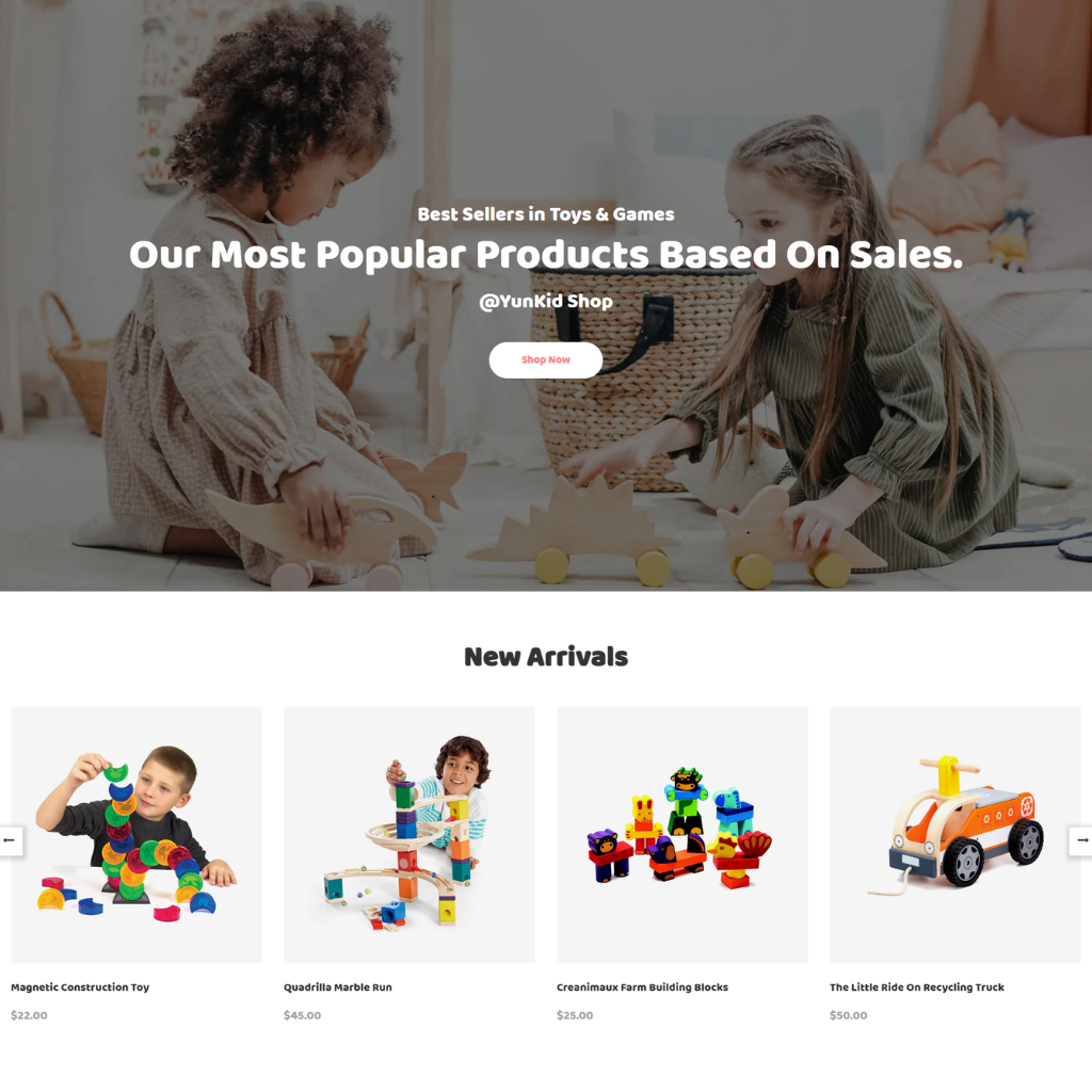Kids Toys Store Responsive Shopify Website