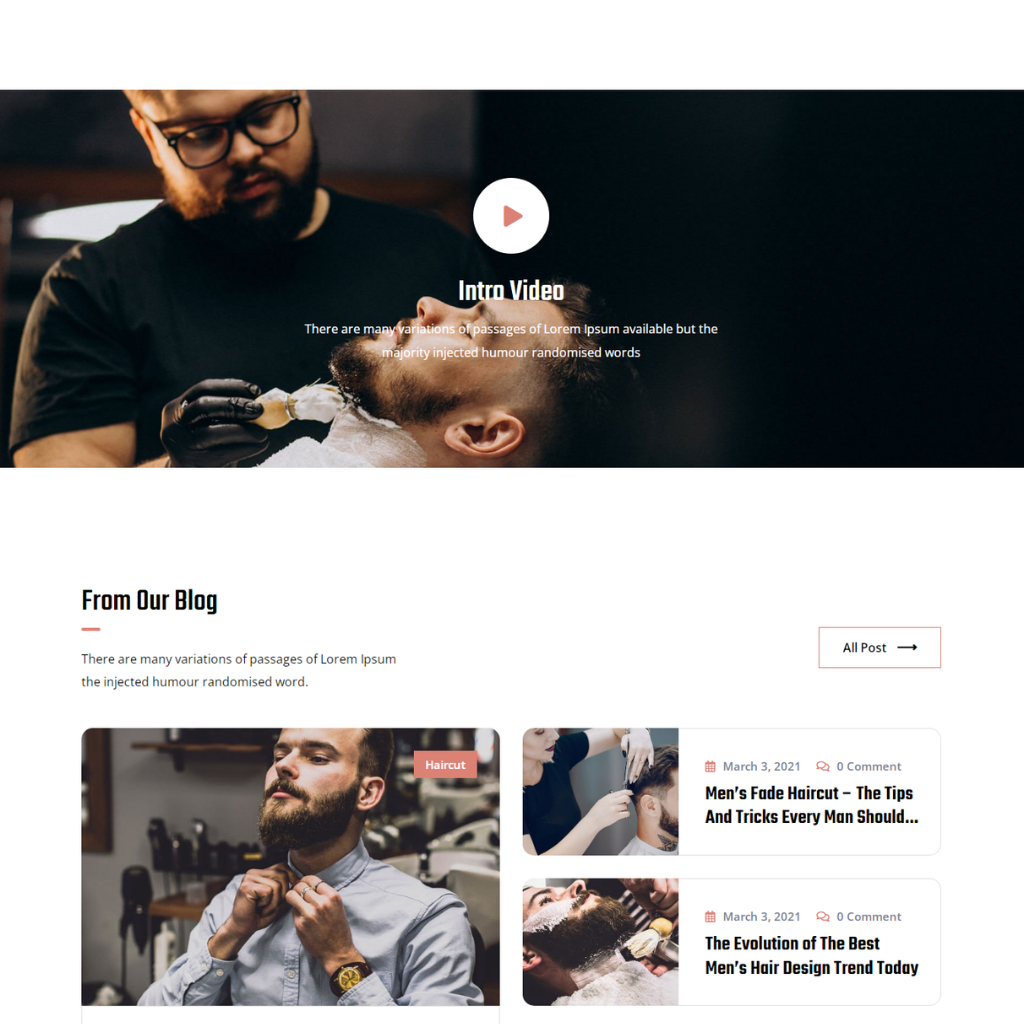 Hair Salon WordPress Responsive Website
