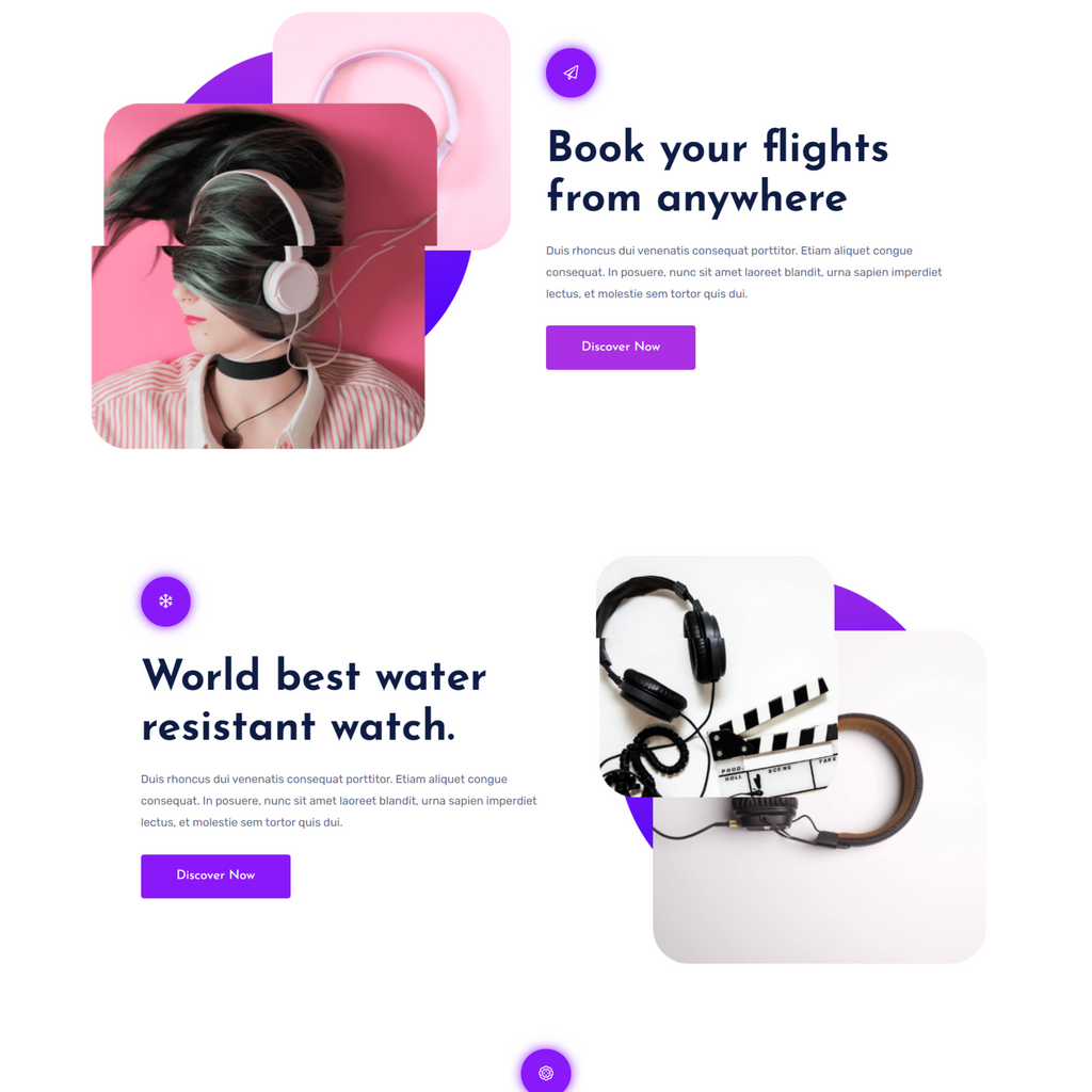 Electronics Product Landing WordPress Website