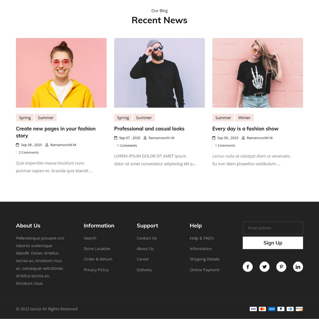 Clothing  and Fashion E-commerce Website