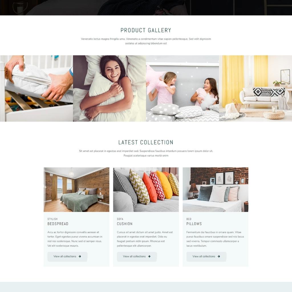Beds & Mattress Shopify Shopping Website