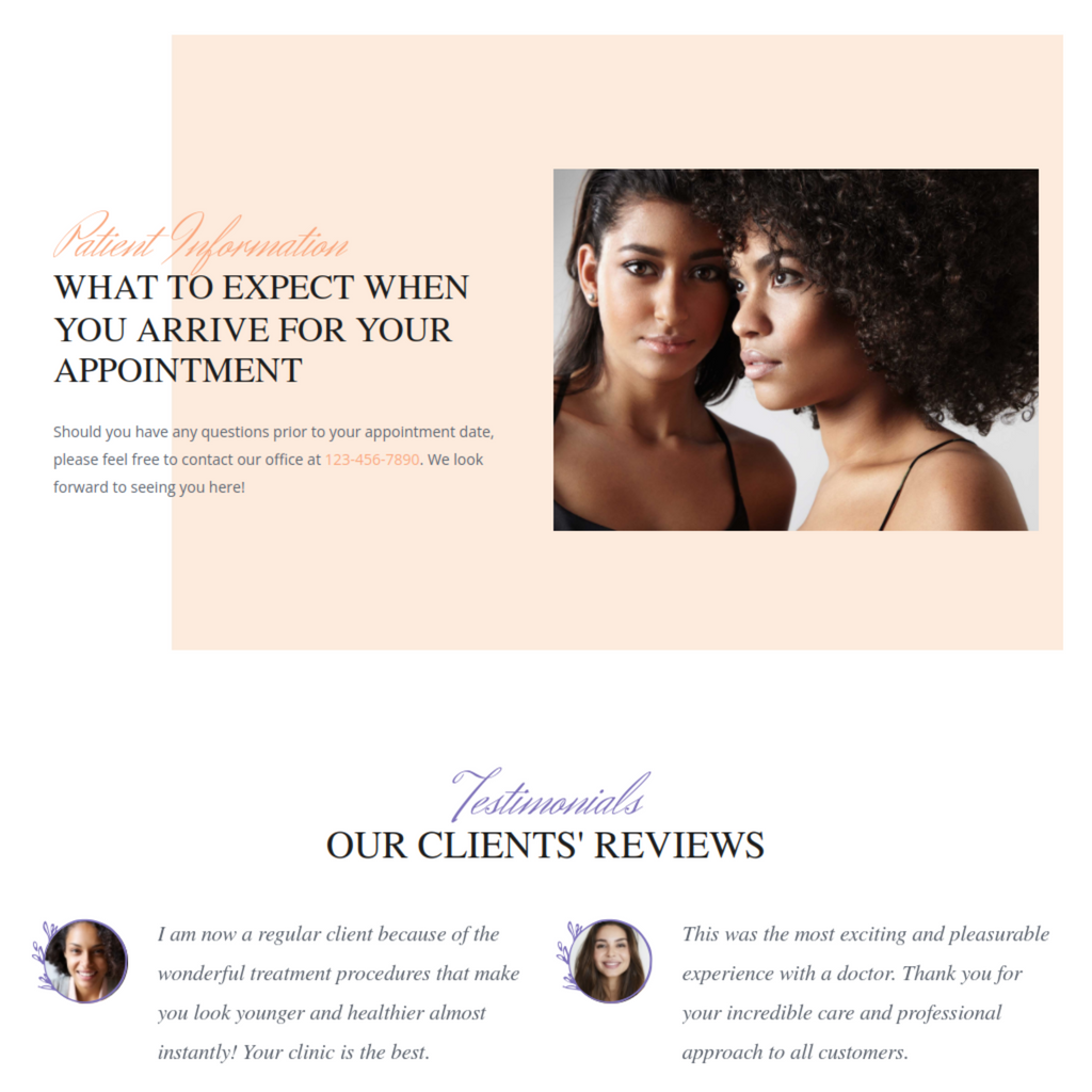 Dermatology Clinic & Cosmetic Center WordPress Responsive Website