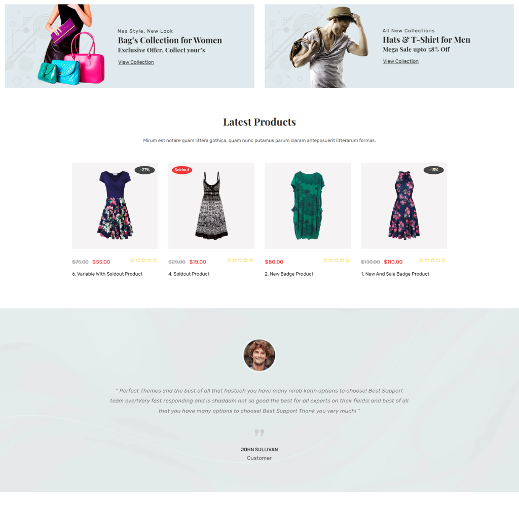 Fashion Store Shopify Shopping Website