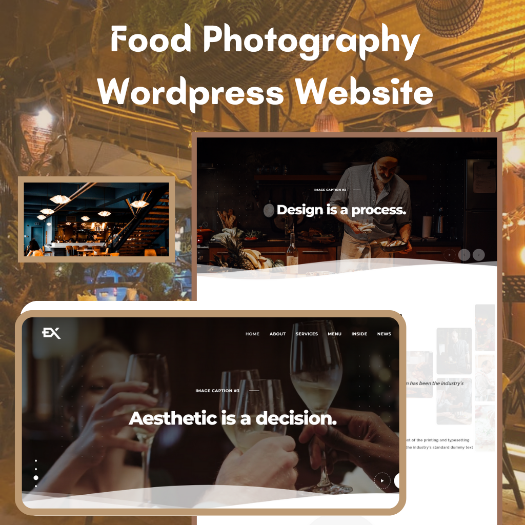 Food Photography WordPress Responsive Website