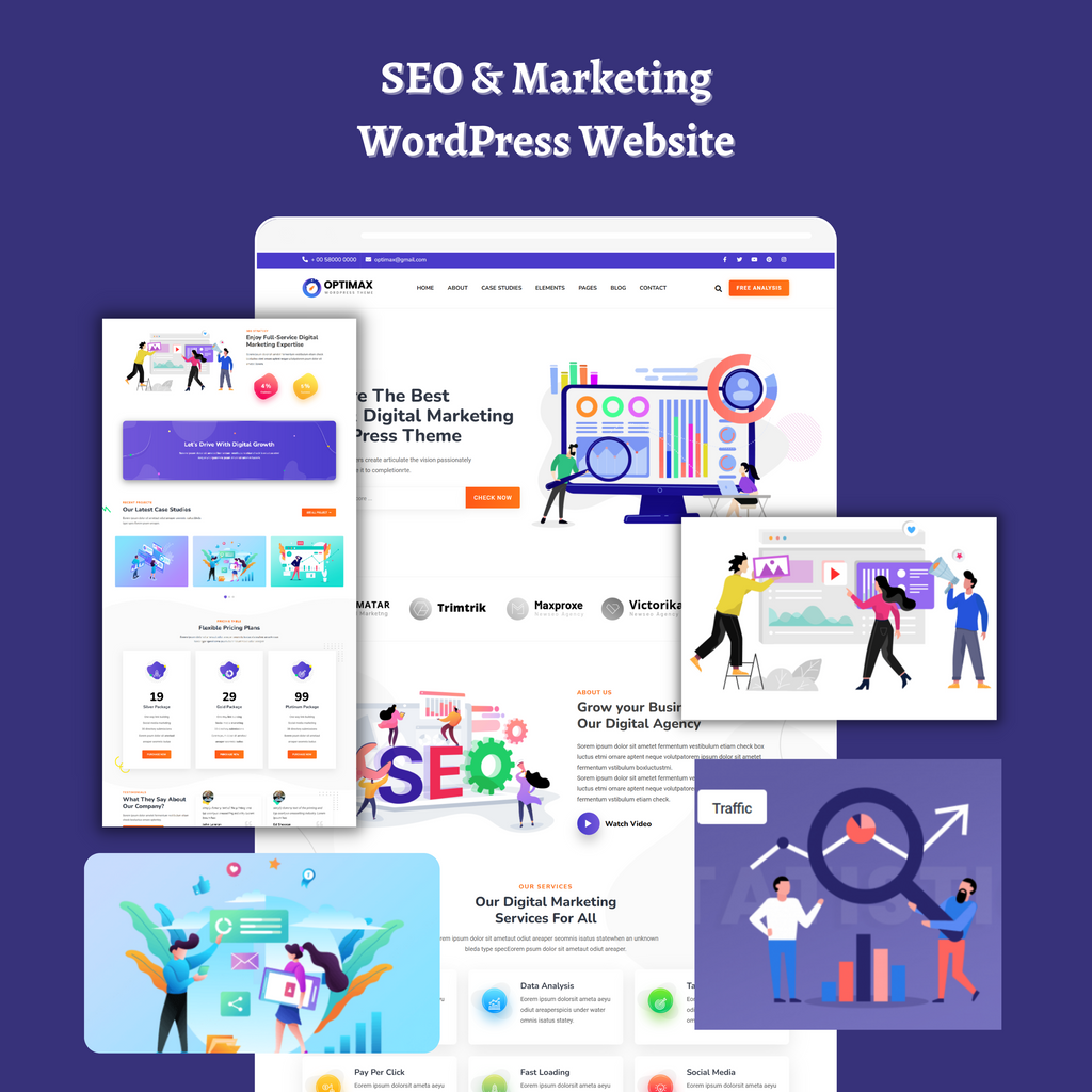 SEO & Marketing WordPress Responsive Website