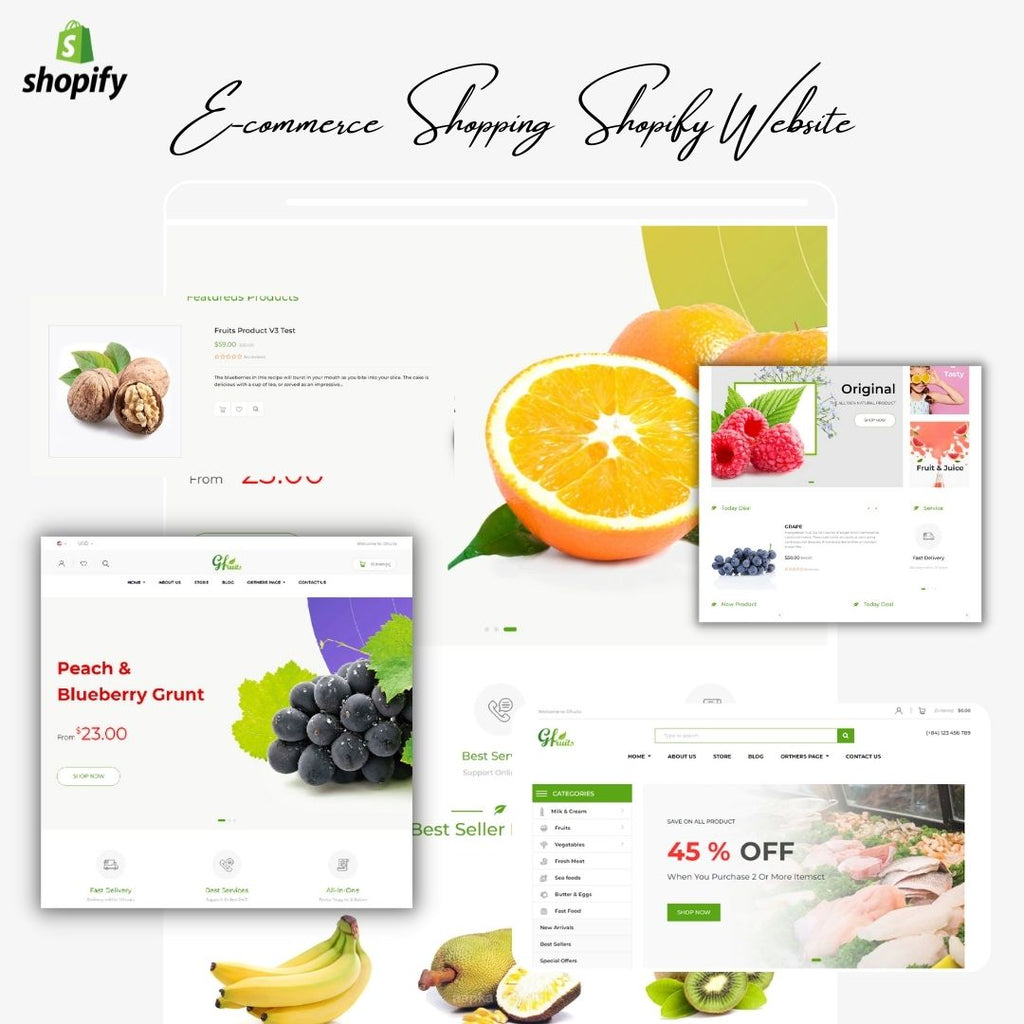 Fruit Store Ecommerce Shopify Shopping Website