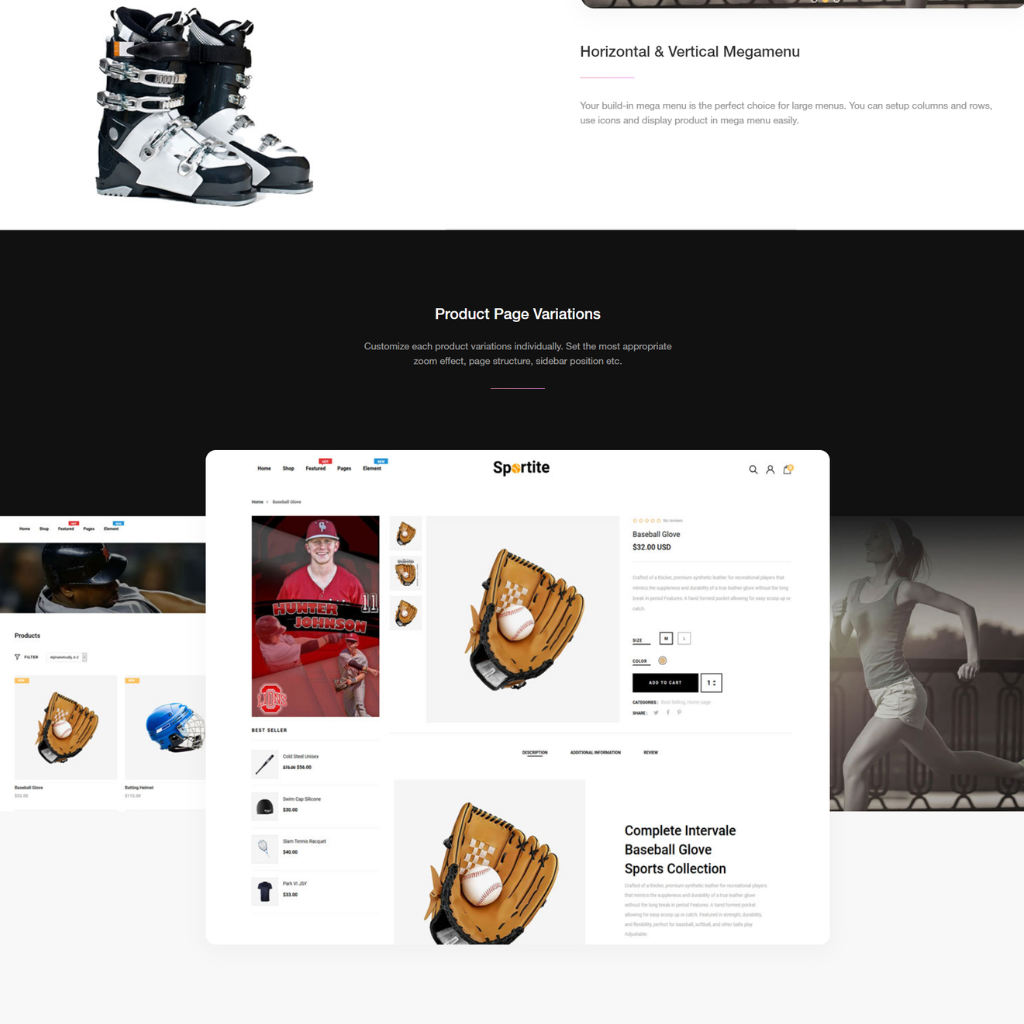 Sports Wear And Accessories Responsive Shopify Website