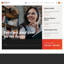 Public Library Page Responsive WordPress Website