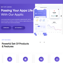 App Landing WordPress Website