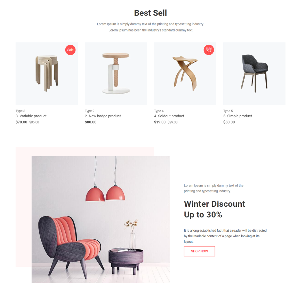Furniture land Shopify Shopping Website