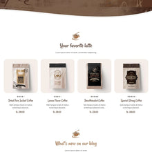 Coffee Shop Shopify Shopping Website
