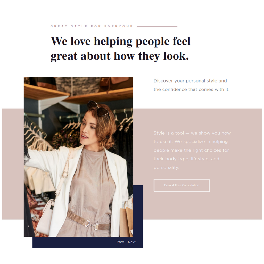 Personal Stylist and Fashion Blogger WordPress Responsive Website