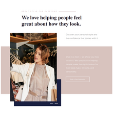 Personal Stylist and Fashion Blogger WordPress Responsive Website