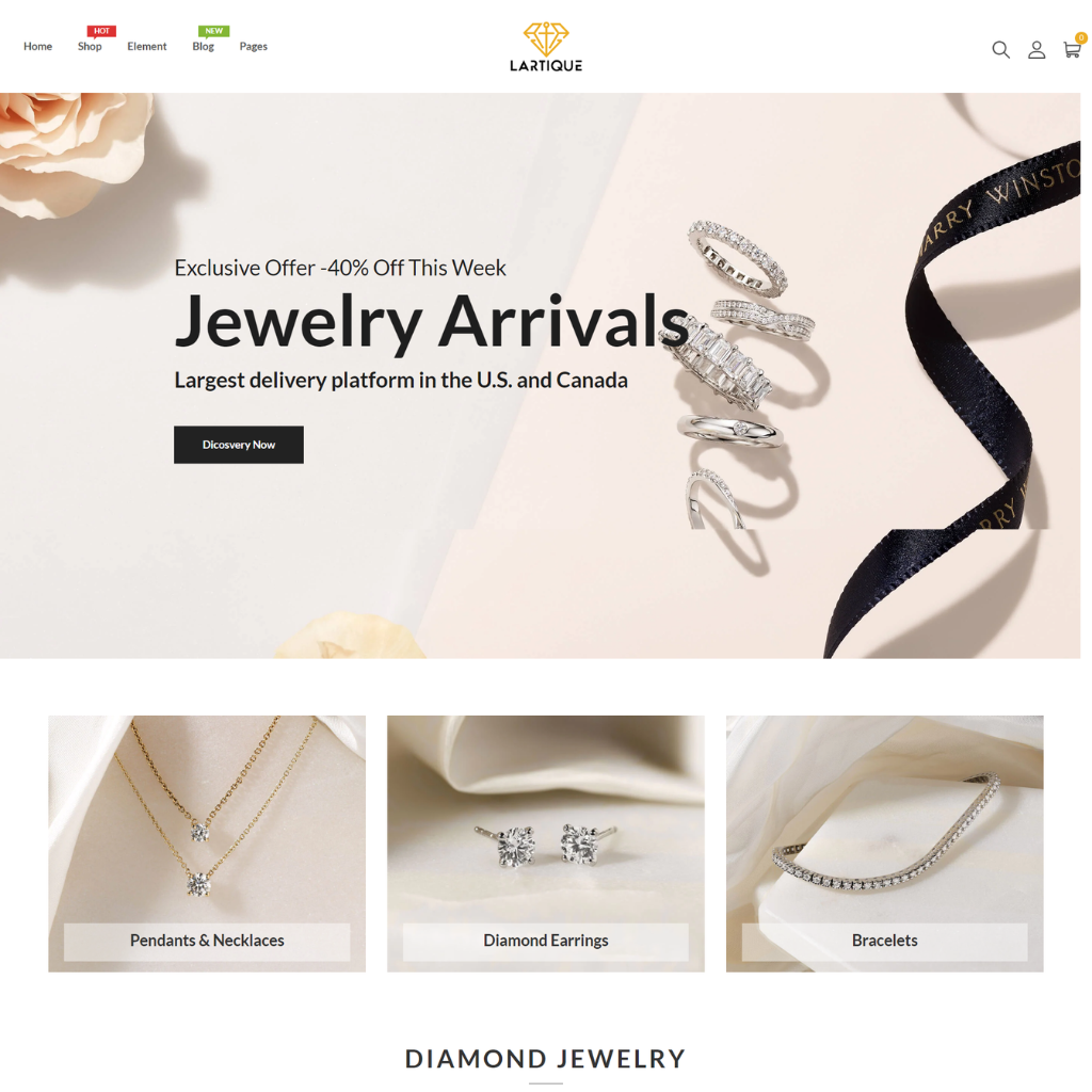 Diamond And Gem Jewelry Responsive