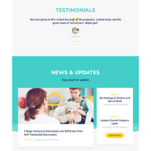 School for Handicapped Kids WordPress Responsive Website