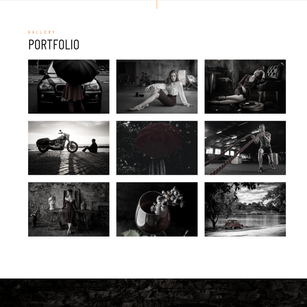 Creative Photography Portfolio WordPress Responsive Website