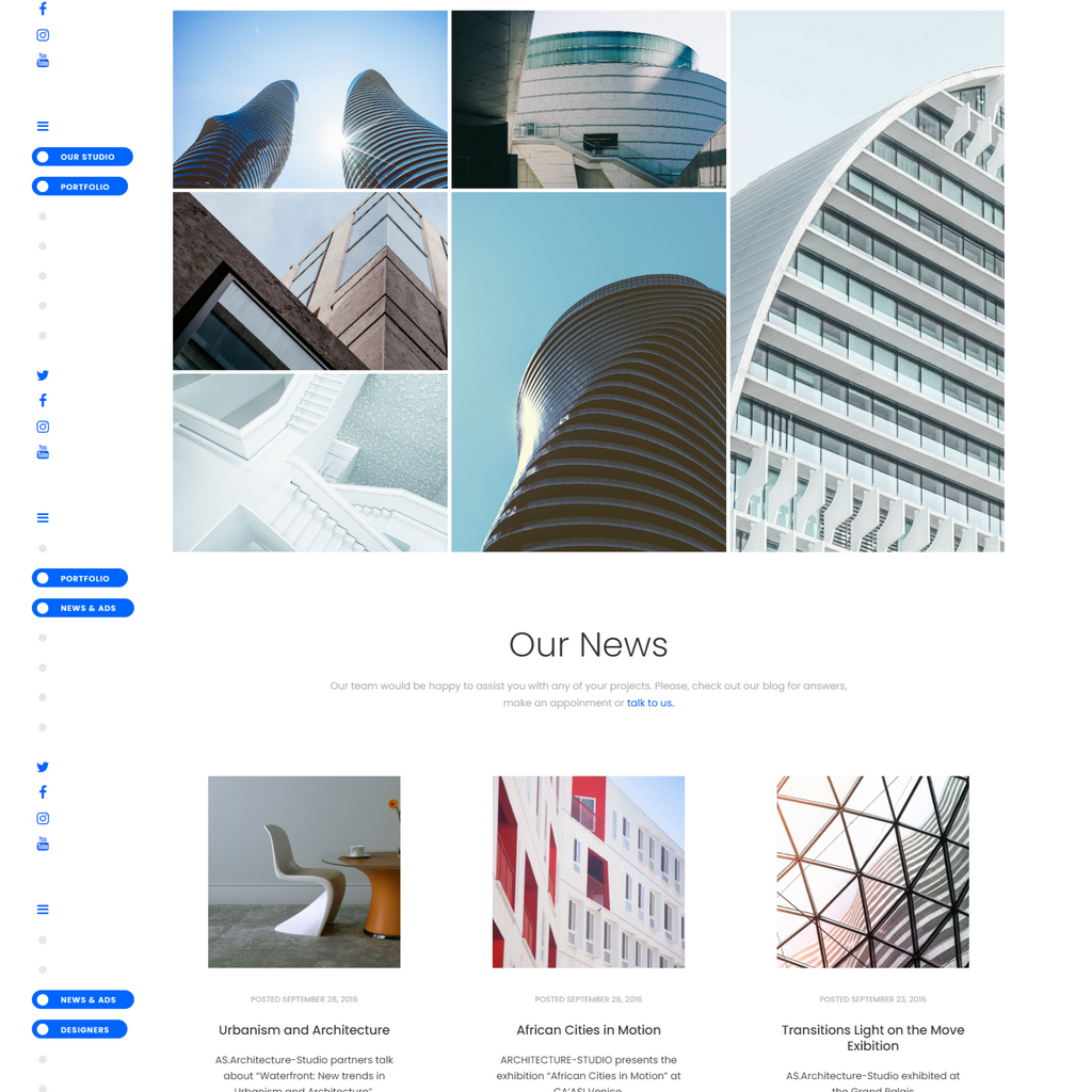 Modern Interior Design Agency WordPress Responsive Website