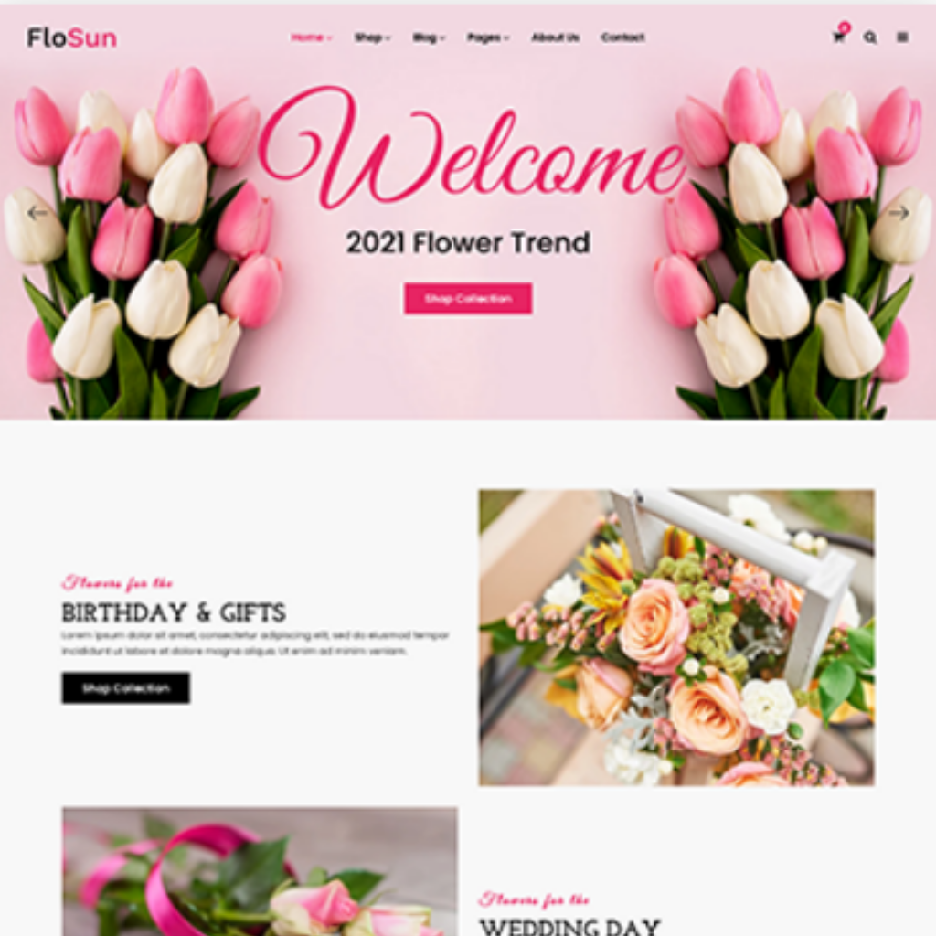 Flower Shop Shopify Shopping Website