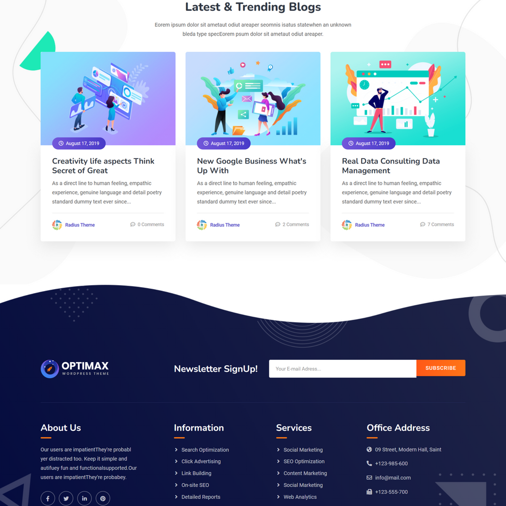 SEO & Marketing WordPress Responsive Website