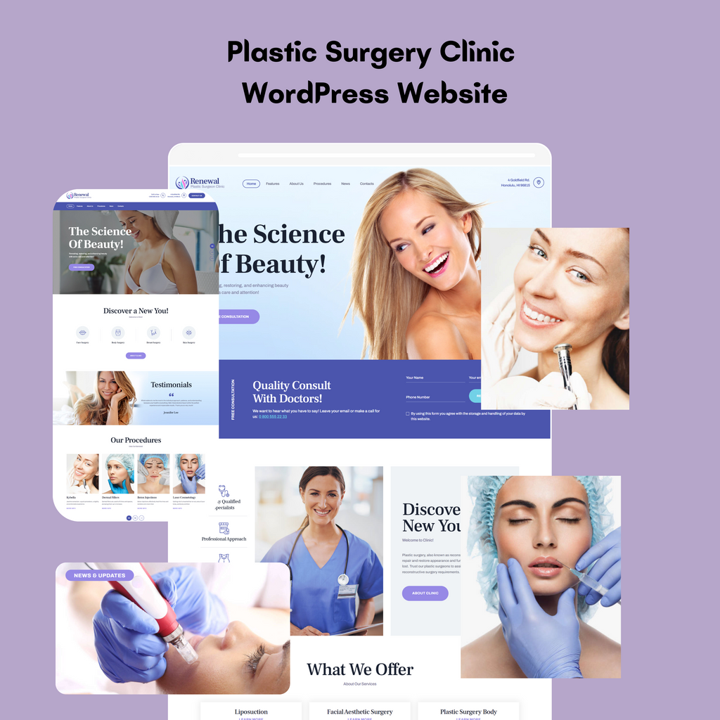 Plastic Surgery Clinic WordPress Responsive Website