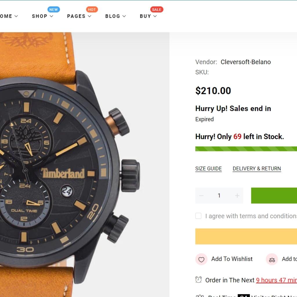 Urban Stock Shopify Shopping Website