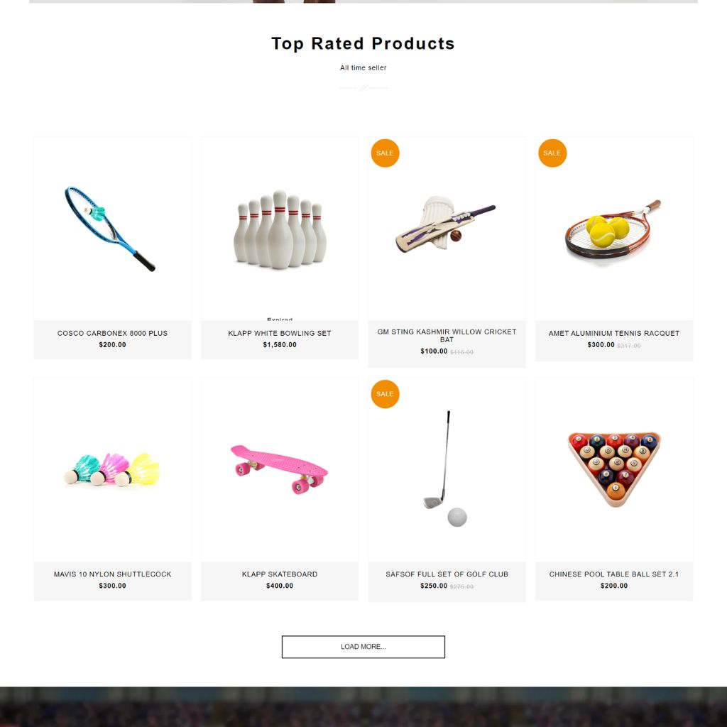 Sport Gadget Shopify Shopping Website