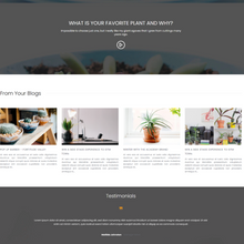 Go Green Plants Shopify Shopping Website