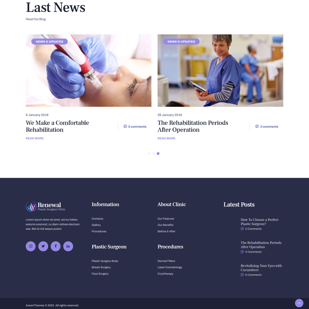 Plastic Surgery Clinic WordPress Responsive Website