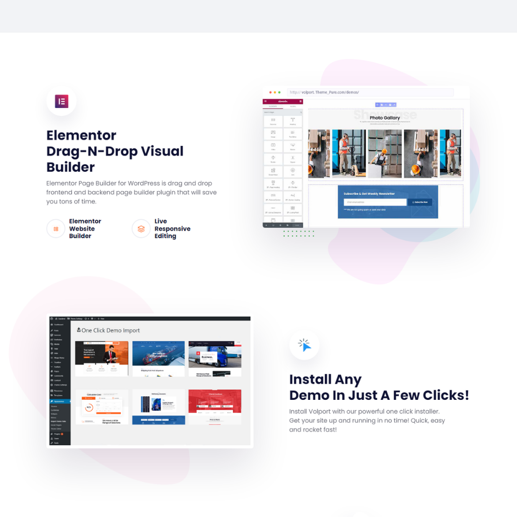 Responsive Logistics & Transport WordPress Website