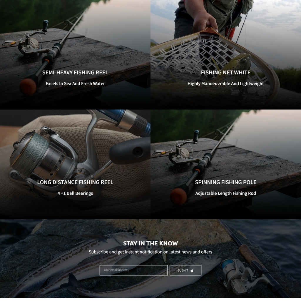 Fishing Store Shopify Shopping Website