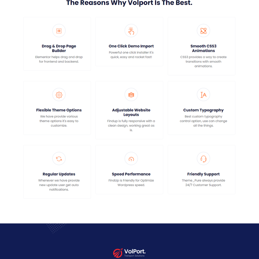Responsive Logistics & Transport WordPress Website