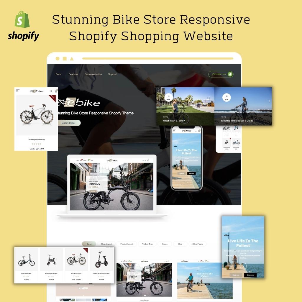 Stunning Bike Store Responsive Shopify Shopping Website