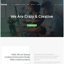 Web Studio & Creative Agency WordPress Responsive Website