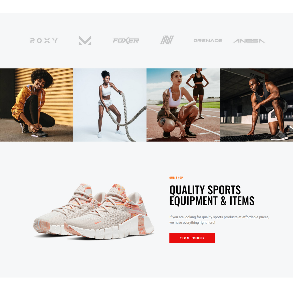Extreme Sports Clothing & Equipment WordPress Responsive Website