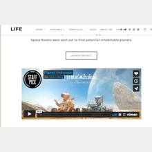 Life Boxed Portfolio WordPress Website